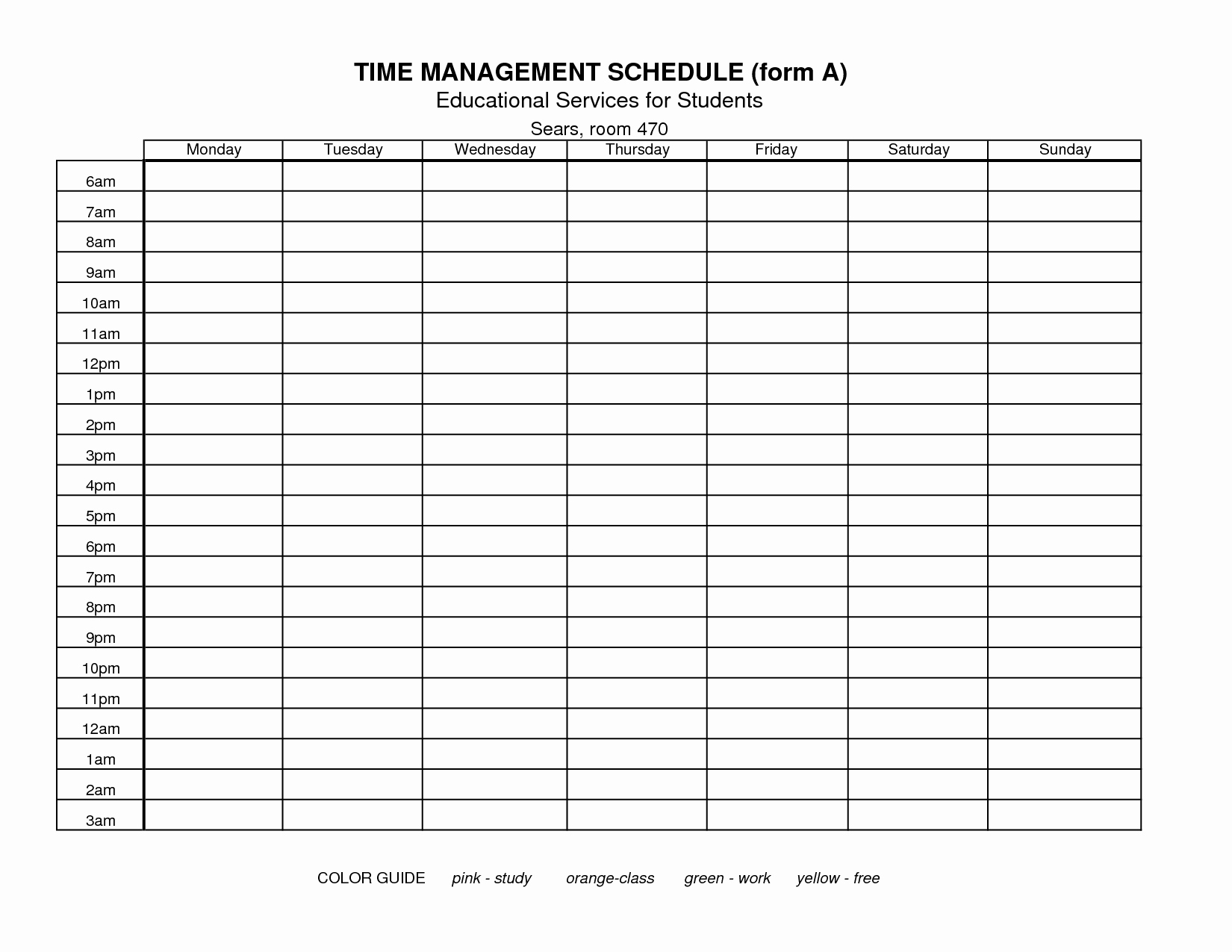 Printable Time Management Sheets – Alltheshopsonline.co.uk - Time Management Forms Free Printable