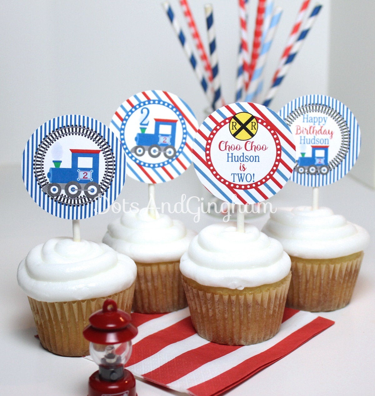 Printable Train Cupcake Topper Train Birthday Party Train | Etsy - Free Printable Train Cupcake Toppers