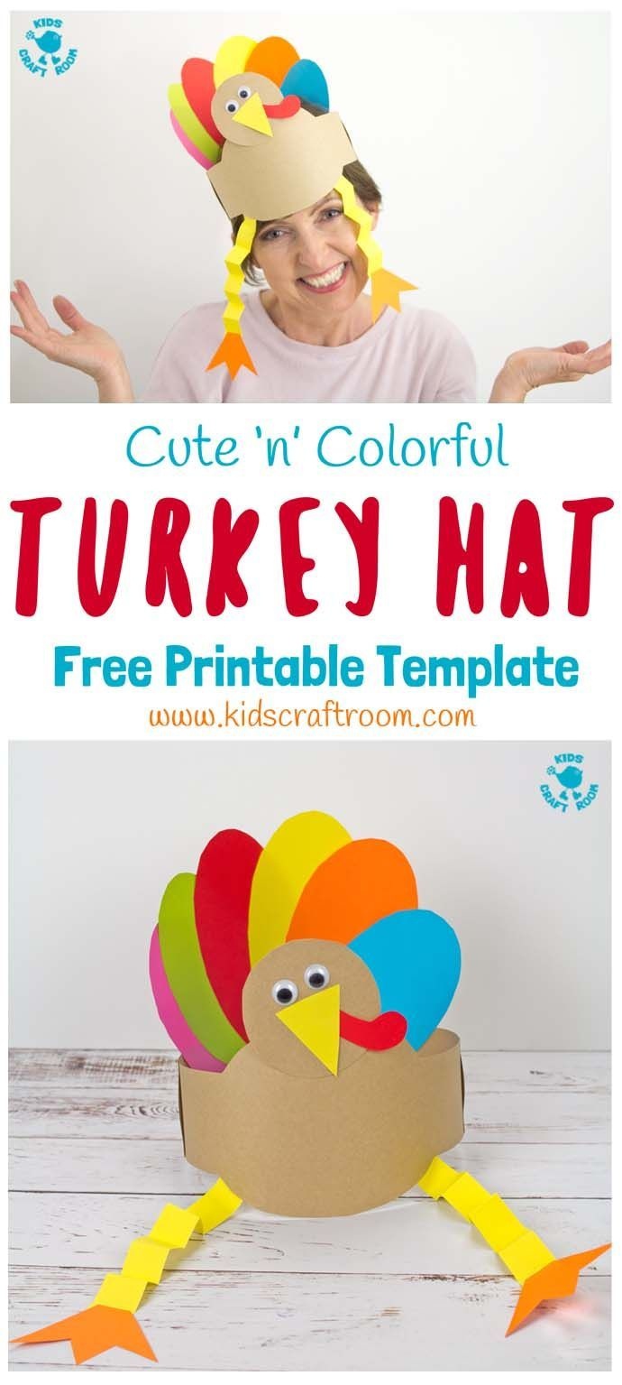 Printable Turkey Hats | Tween Crafts | Thanksgiving Crafts For Kids - Free Printable Thanksgiving Hats