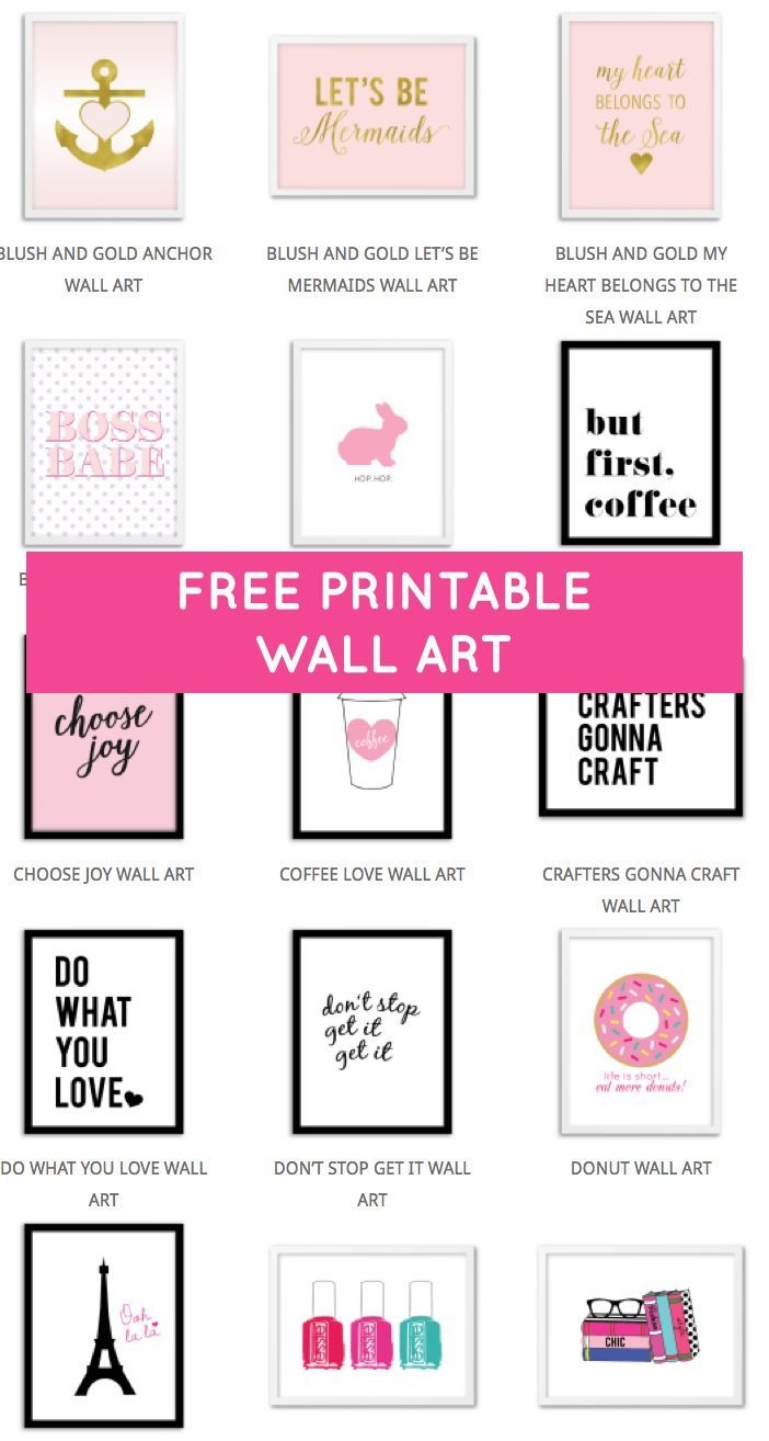 Free Printable Wall Art Prints