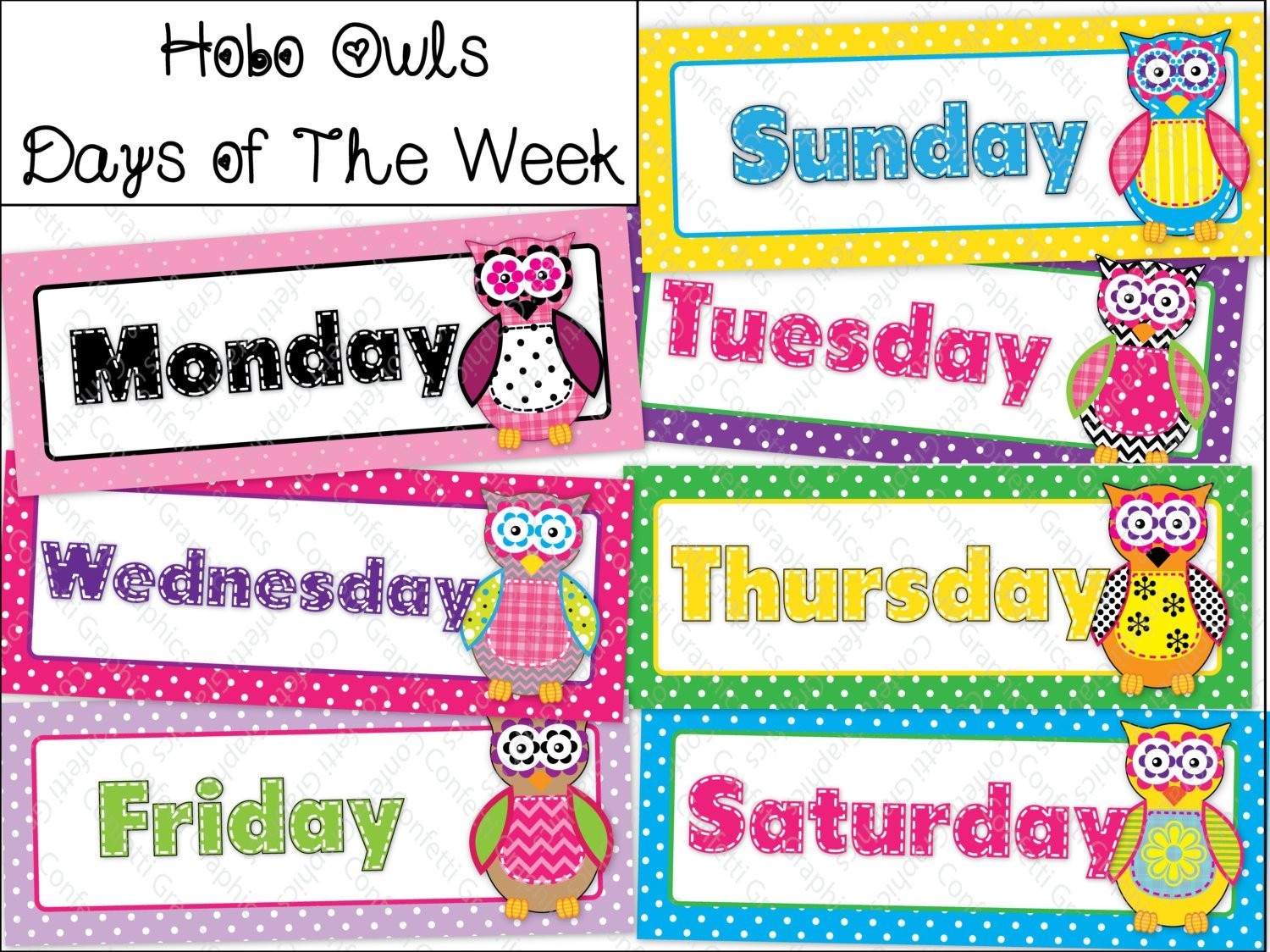 Printable Weekly Calendar I Heart Planners Schedule Template Days Of - Free Printable Days Of The Week Cards