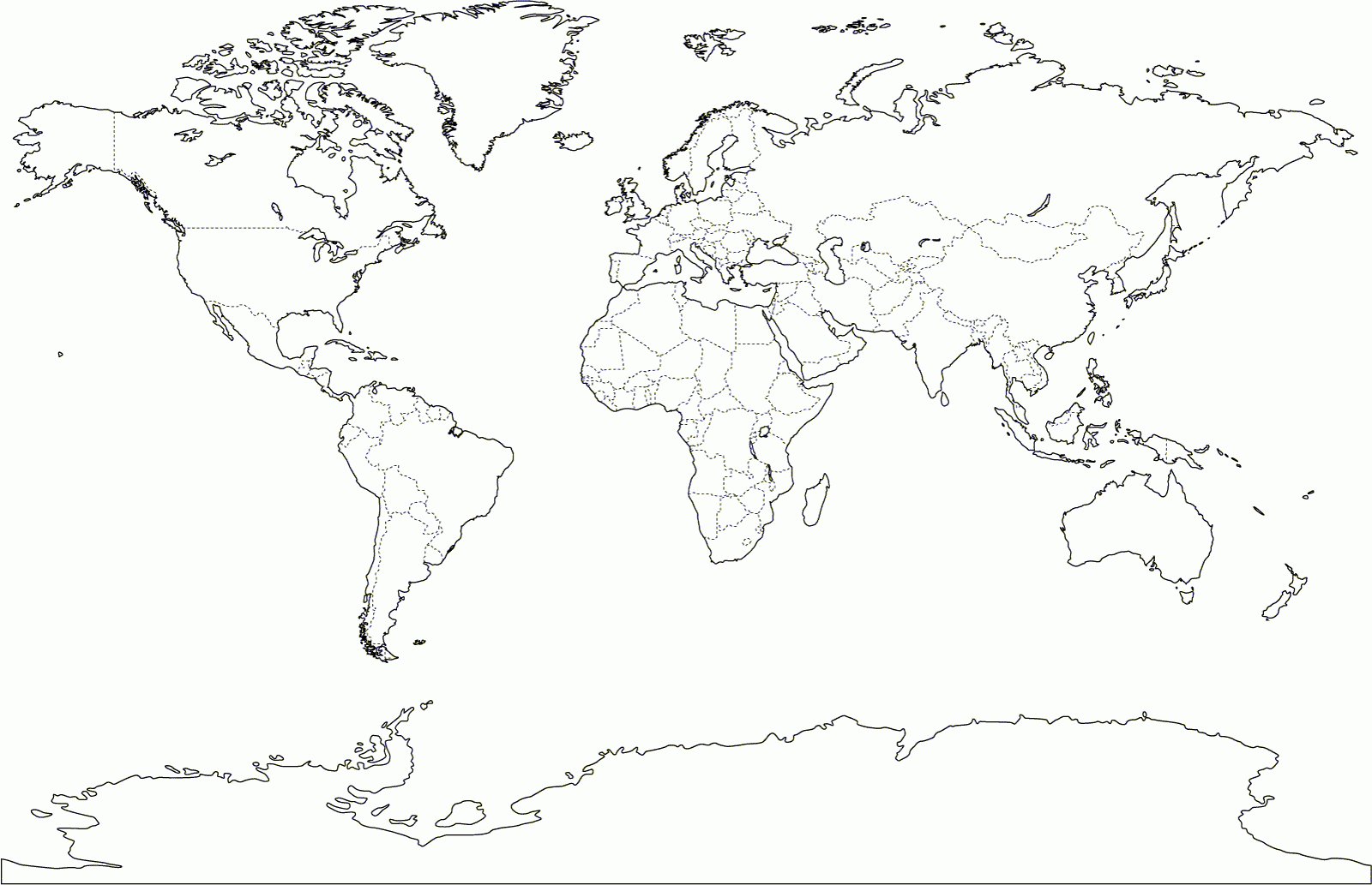 Printable World Map Pdf New Blank | Anu | World Map Printable, World - Free Printable World Map Pdf