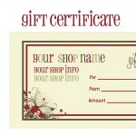 Printable+Christmas+Gift+Certificate+Template | Massage Certificate   Free Printable Tattoo Gift Certificates