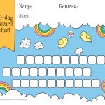 Rainbow & Sky 30 Day Reward Chart For Kids   Free Printable   Free Printable Reward Charts