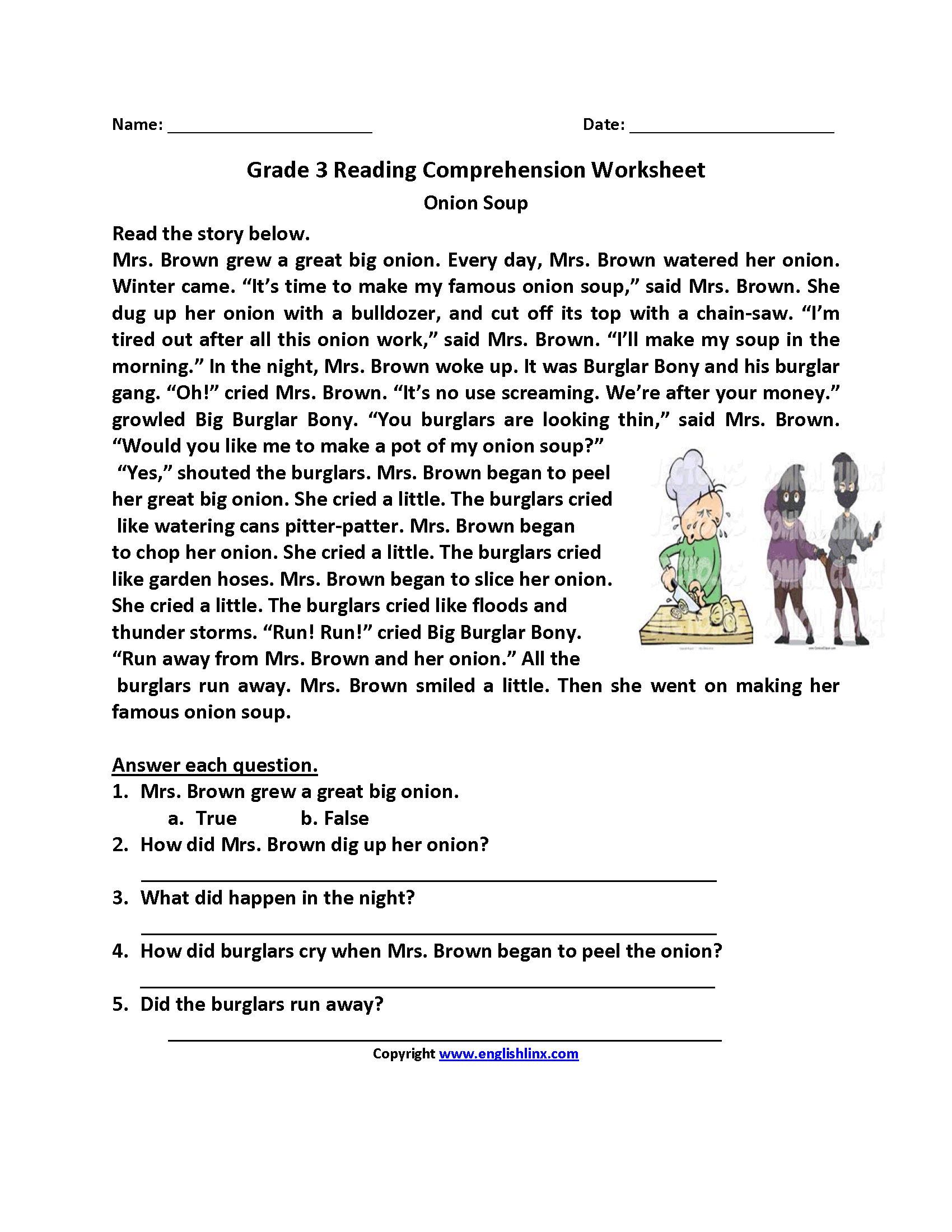 Reading Worksheets | Third Grade Reading Worksheets - Third Grade Reading Worksheets Free Printable