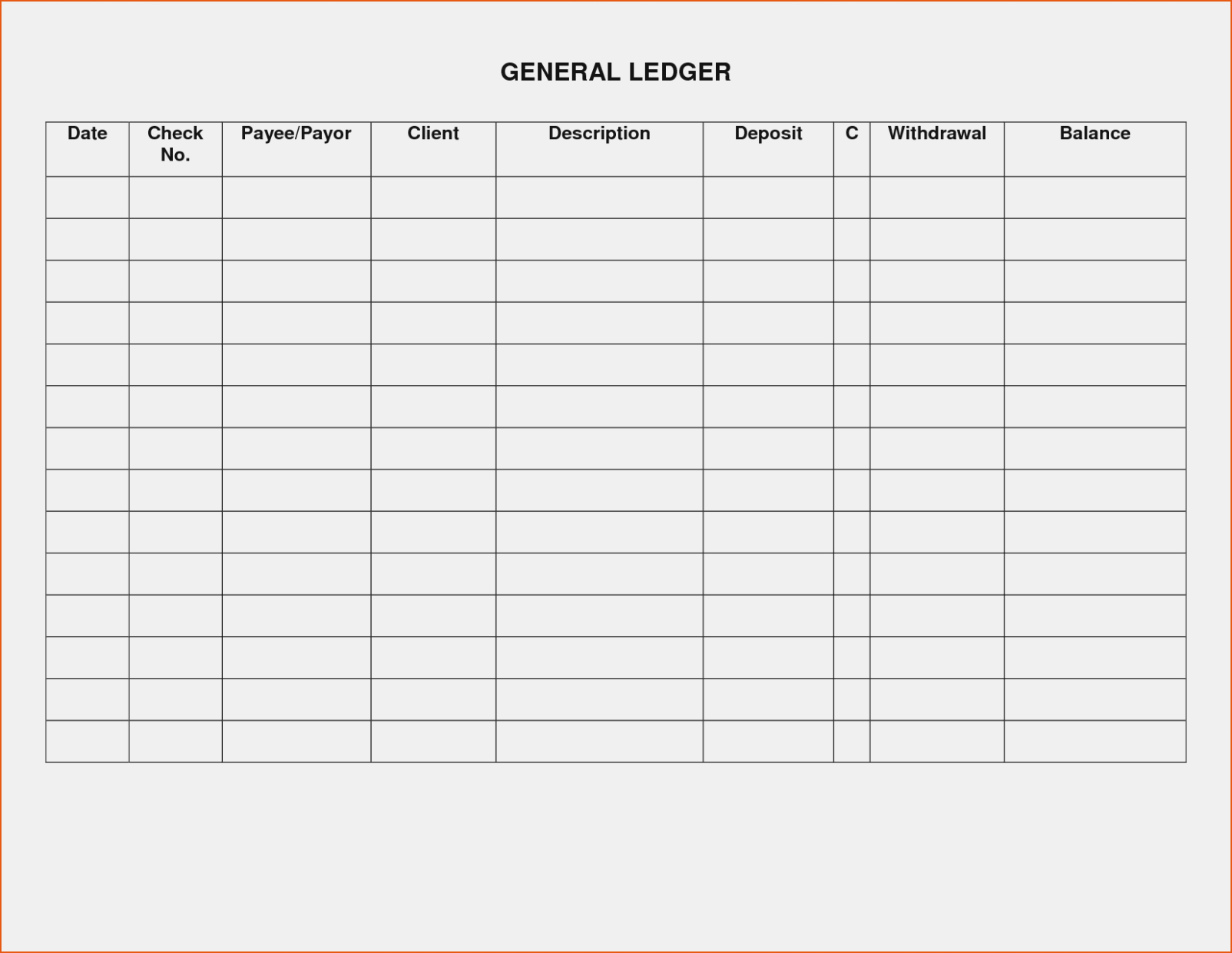 50 Rental Property Ledger Template Culturatti Free Printable Rent