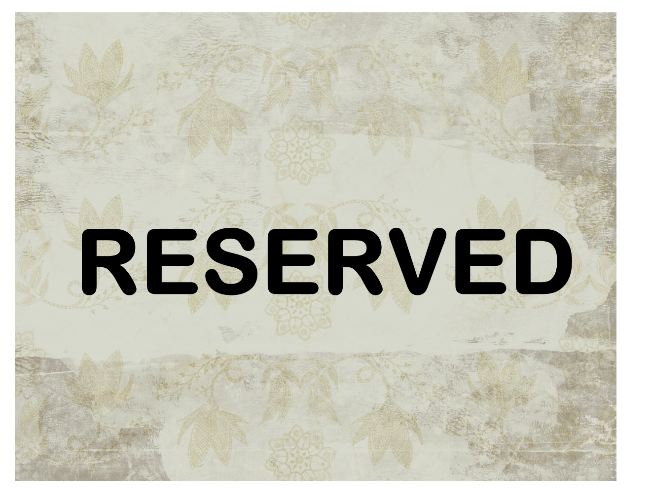 Reserved Sign - Free Printable Reserved Table Signs