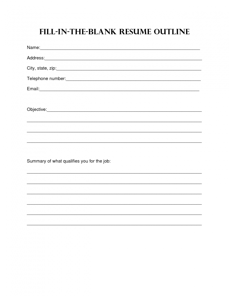 Resume Form Sample Free 9 Sample Blank Resume Templates In Ms Word Porn Sex Picture 