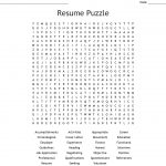 Resume Puzzle Word Search   Wordmint   Create A Wordsearch Puzzle For Free Printable