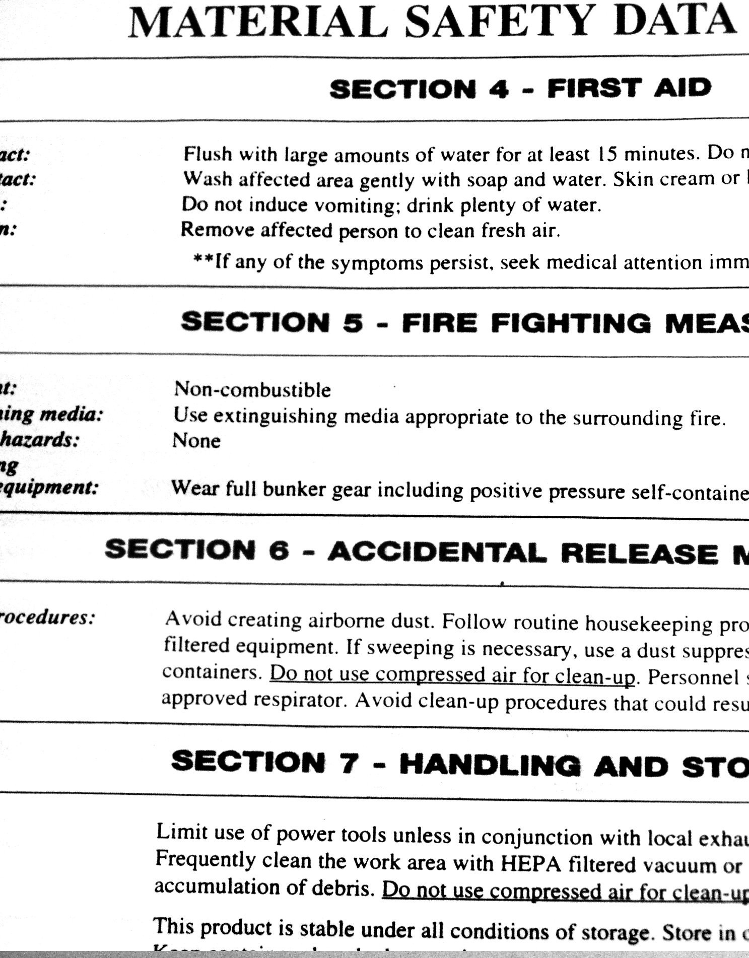 material safety data sheet painnt