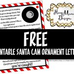 Santa Camera Letter Printable Download | Silhouette Cameo Tutorials   Free Printable Smile Your On Camera