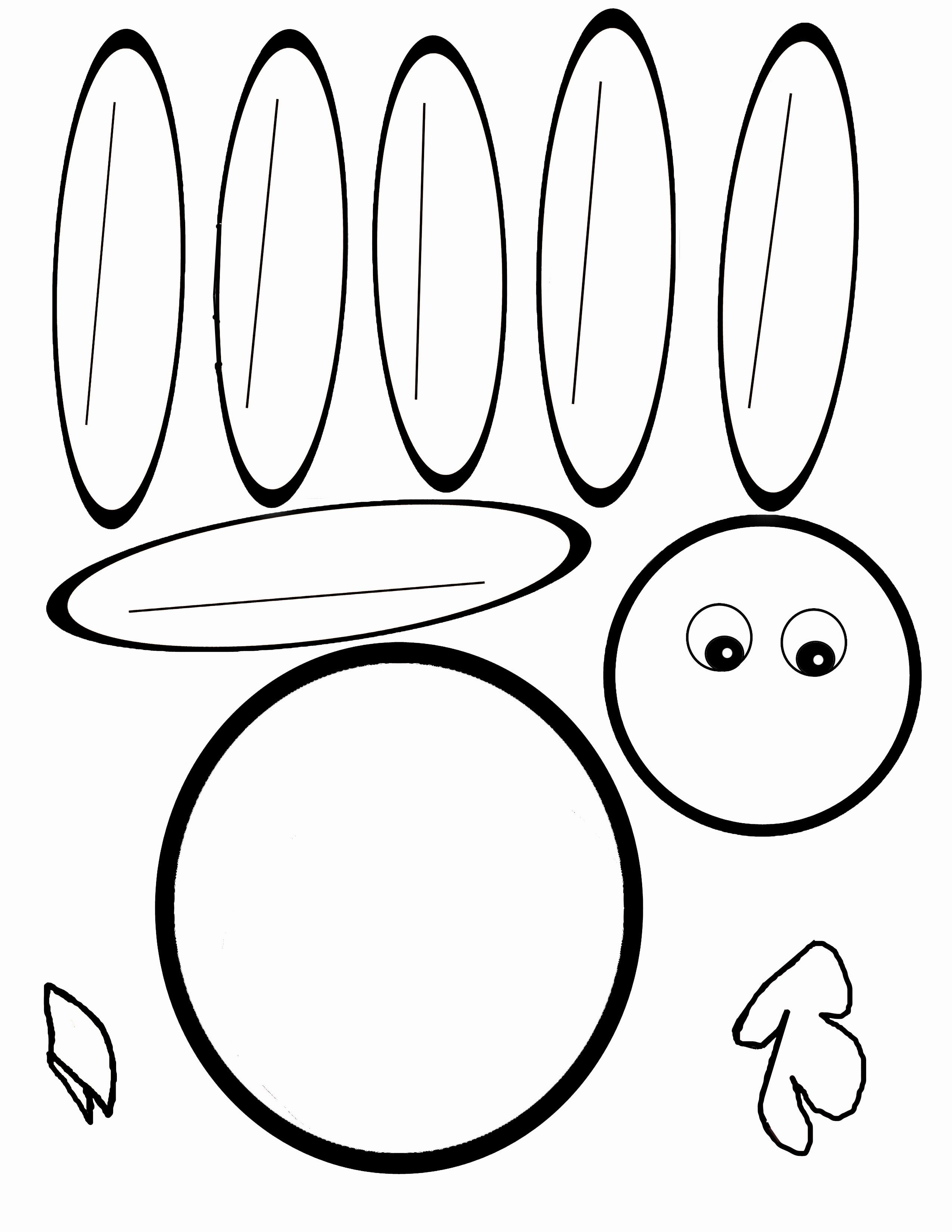 Scissor Cutting Turkey Template | Pediatric Ot | Turkey Template - Free Printable Thanksgiving Turkey Template