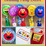 Sesame Street & Elmo Themed Birthday Party   Free Printable Sesame Street Cupcake Toppers
