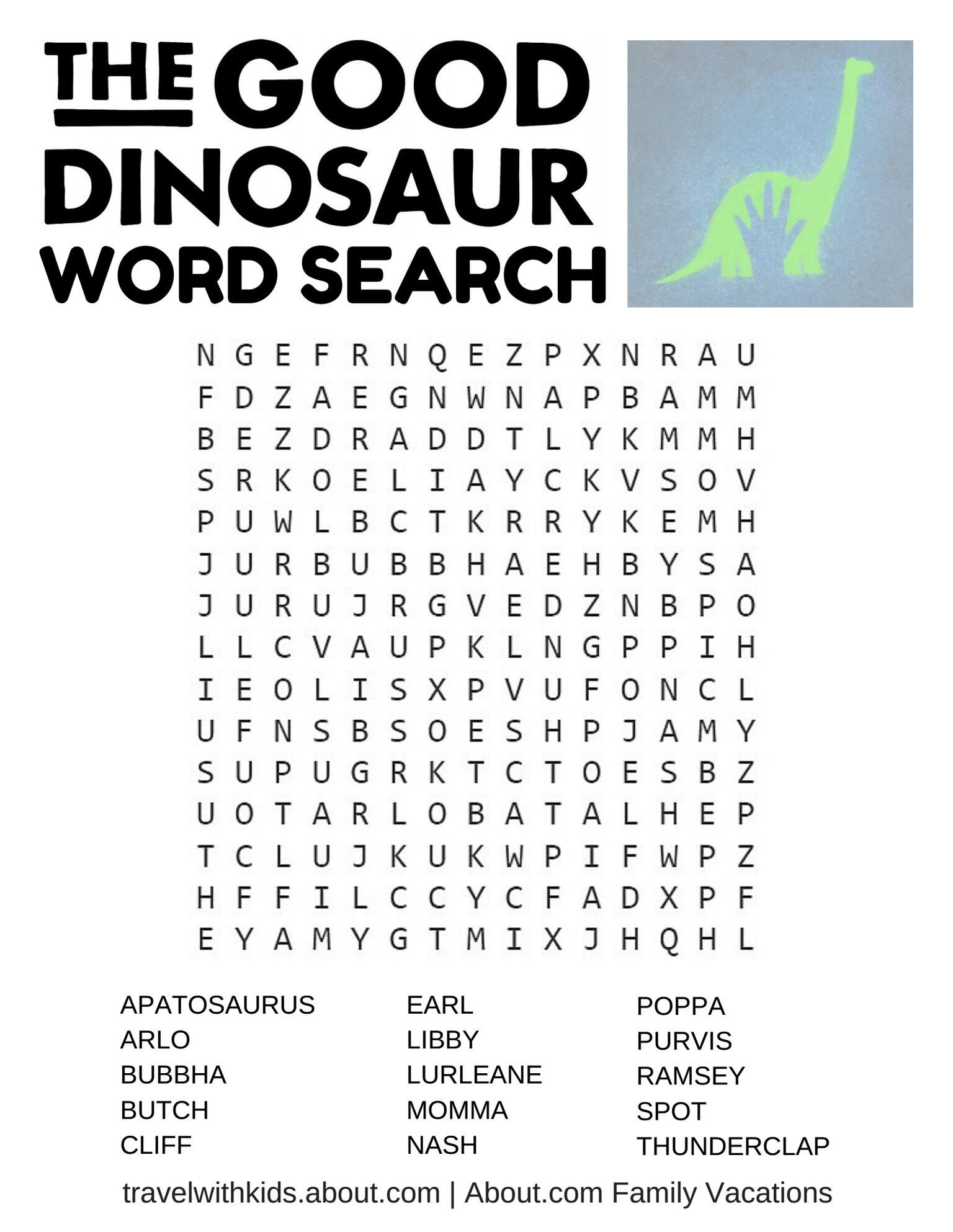 Free Printable Dinosaur Word Search Free Printable