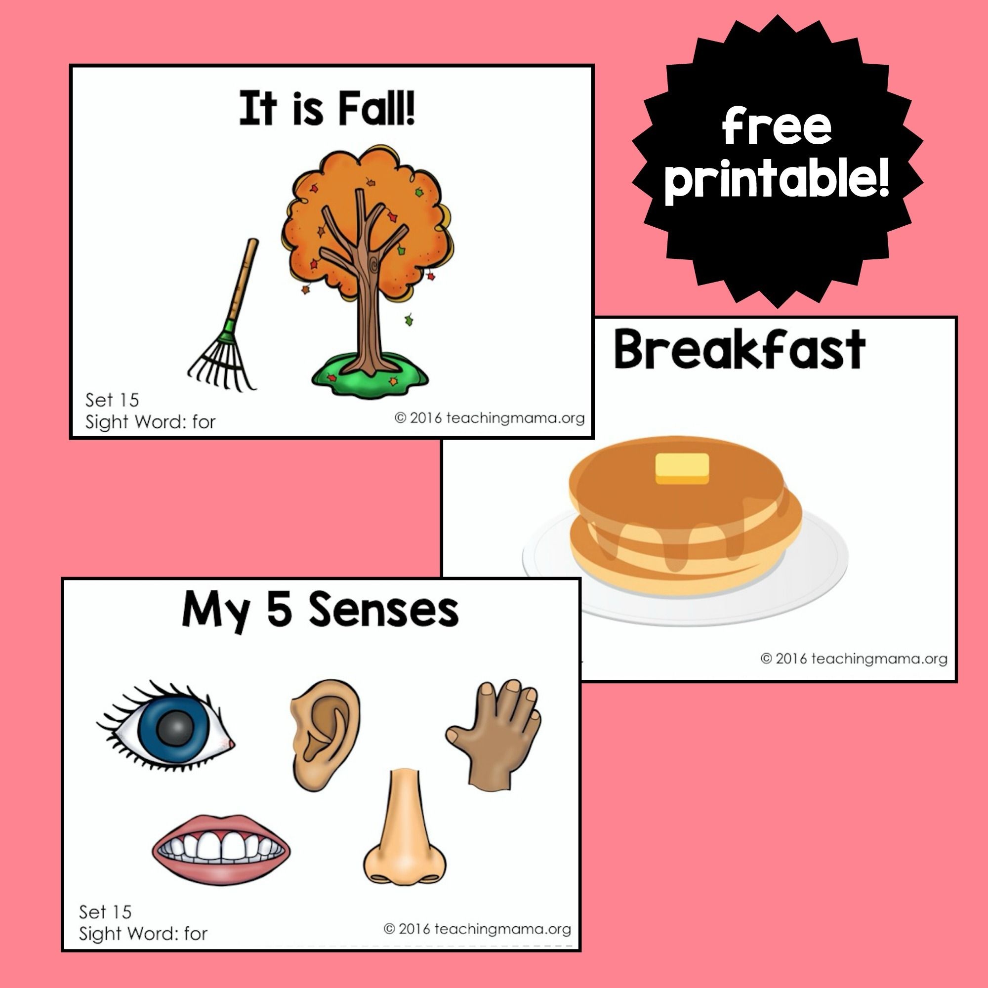 Sight Word Readers For The Word &amp;quot;for&amp;quot; | Wilson/baker | Sight Word - Free Printable Sight Word Books