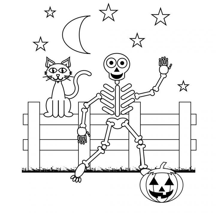 Free Printable Skeleton Coloring Pages