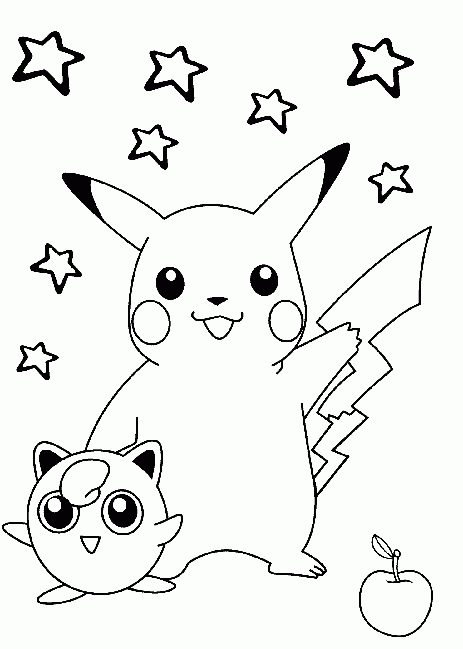 Smiling Pokemon Coloring Pages For Kids, Printable Free | Scanncut - Free Printable Pokemon Coloring Pages