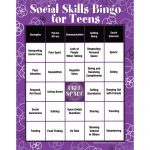Social Skills|Characteristics|Communication|Teens|Bingo Game   Free Printable Self Esteem Bingo