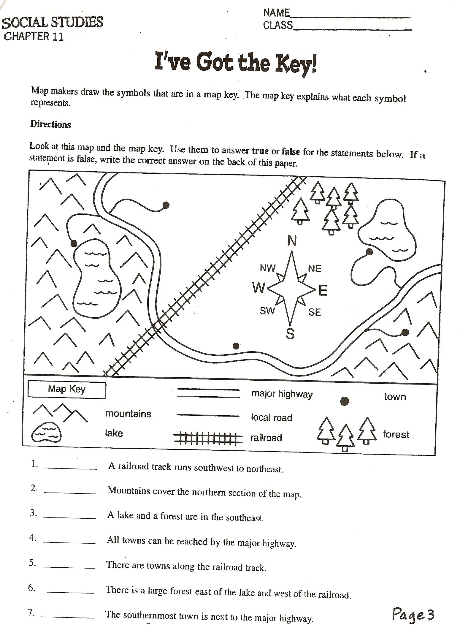 Social Studies Skills | Map Lesson | Social Studies Worksheets, 4Th - Free Printable Worksheets For 2Nd Grade Social Studies