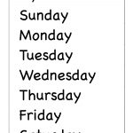 Spelling – Days Of The Week / Free Printable Worksheets – Worksheetfun   Free Printable Days Of The Week