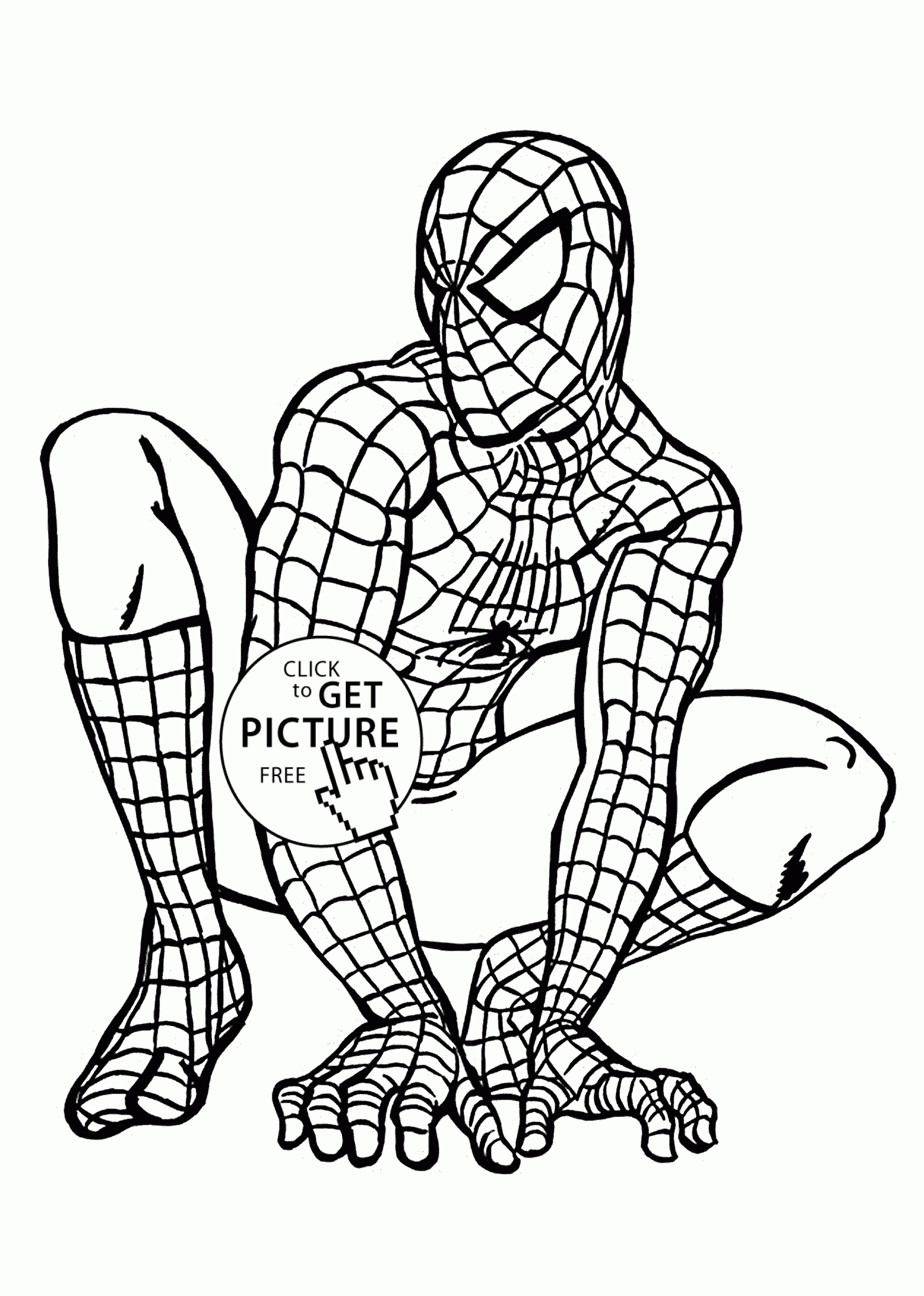 Spider Man Coloring Pages For Kids Printable Free | Coloing-4Kids - Free Printable Spiderman Pictures