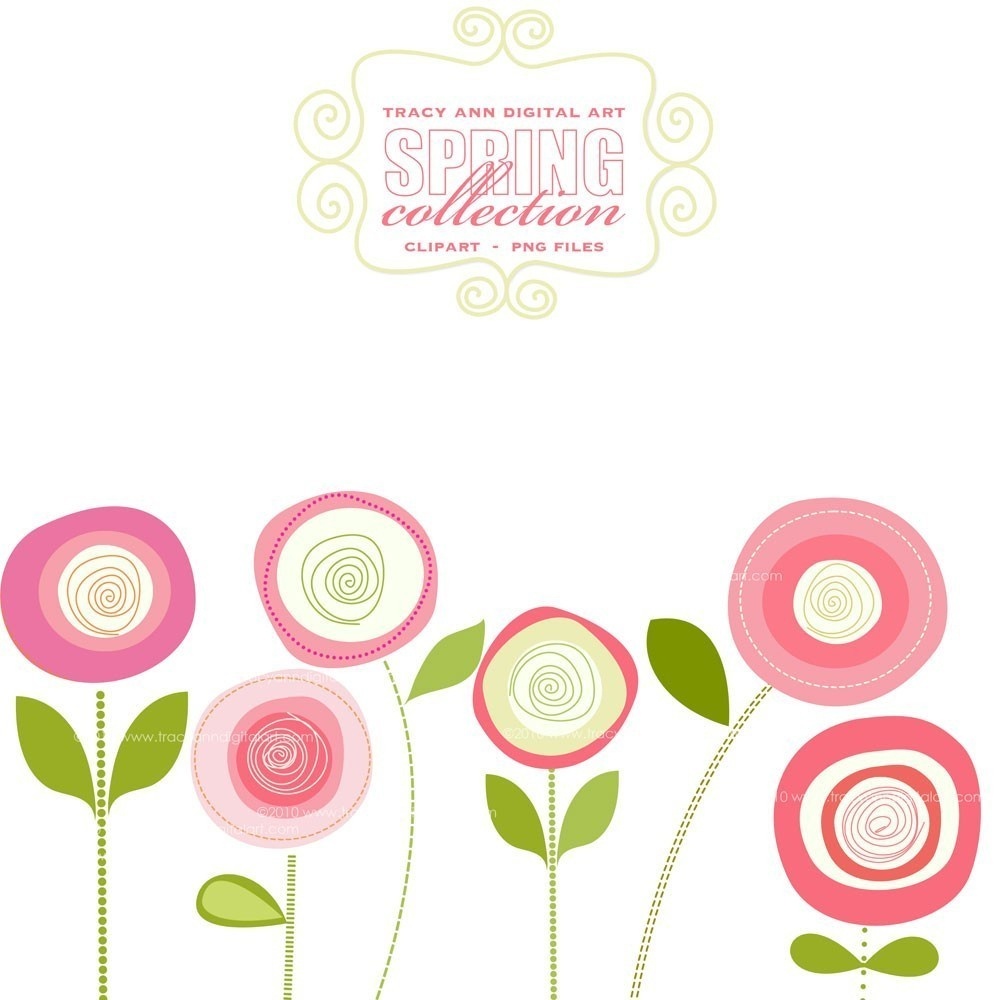 Spring Flowers Clip Art Free Printable 7 - Cliparting - Free Printable Clip Art