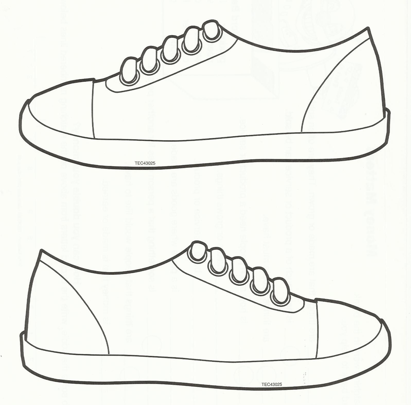 Squish Preschool Ideas: Sneaker Art | 2Nd Grade! End Of Year - Free Printable Shoe Print Template