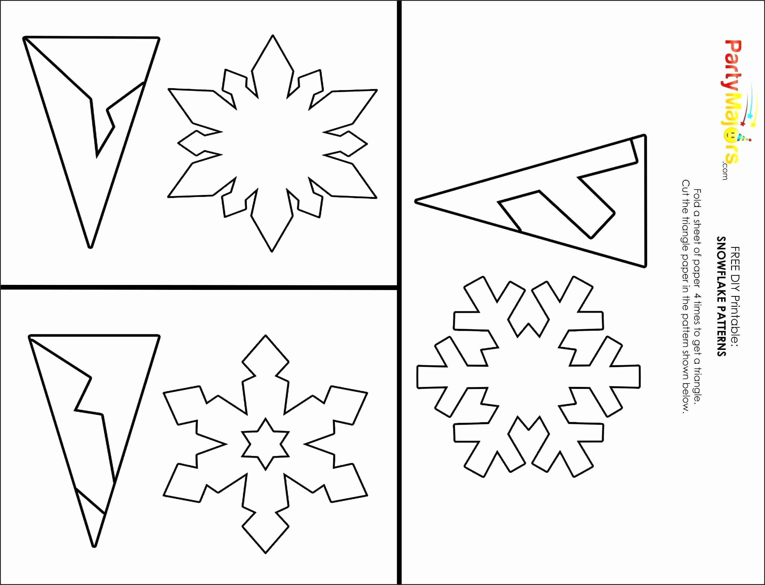 Coffee Filter Snowflakes Template