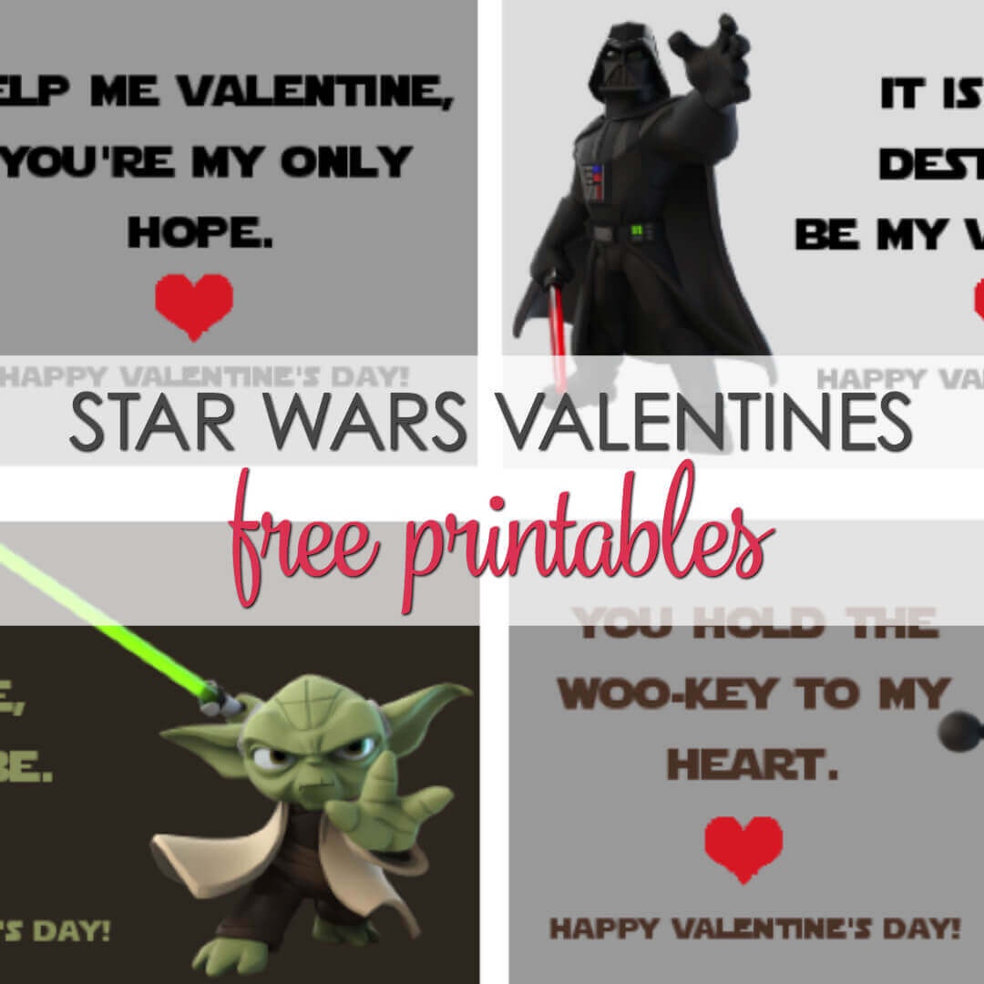 Star Wars Valentines Printables - 4 Free Designs | It Is A Keeper - Free Printable Lego Star Wars Valentines