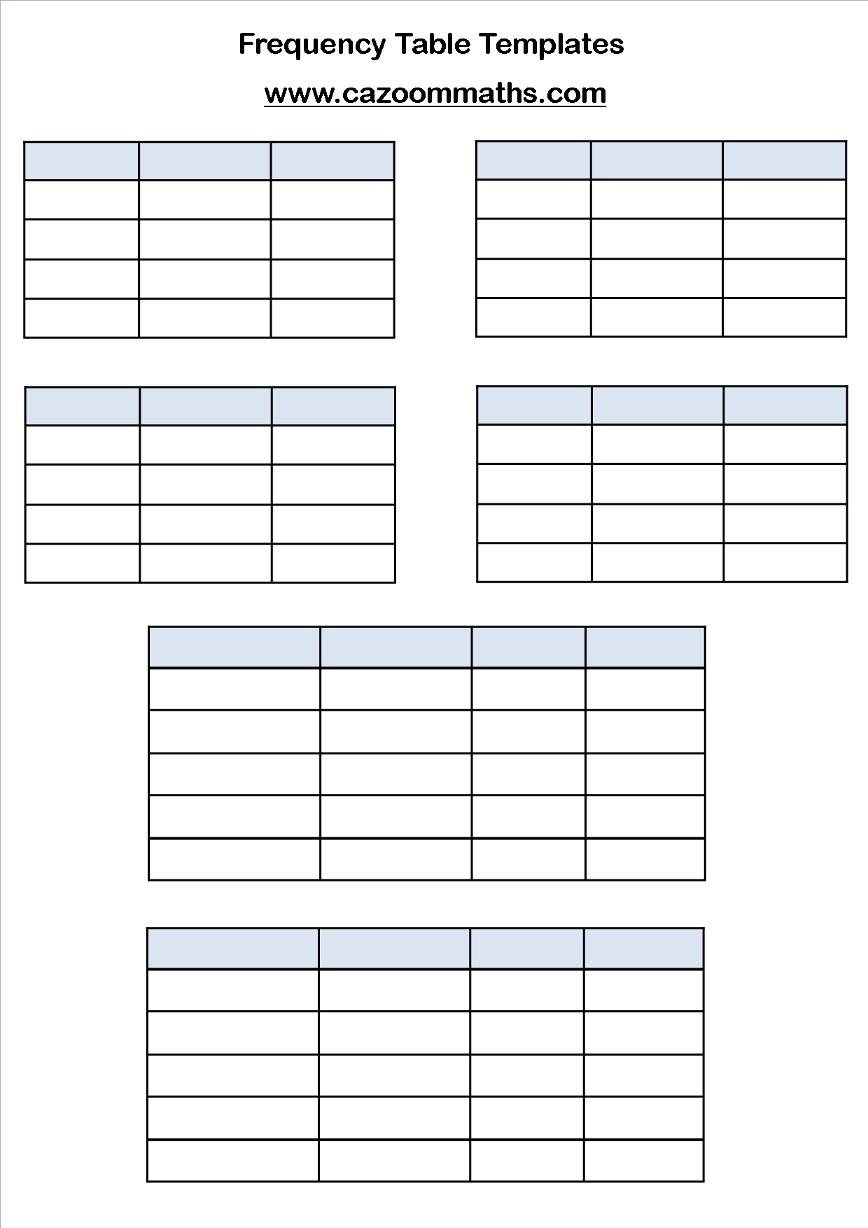 Statistics Teaching Resources | Ks3 And Ks4 Statistics Worksheets - Free Printable Statistics Worksheets