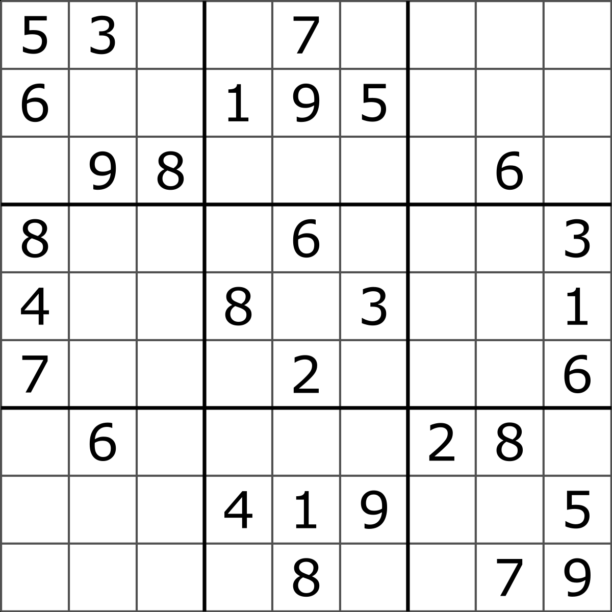 Sudoku - Wikipedia - Free Printable Super Challenger Sudoku