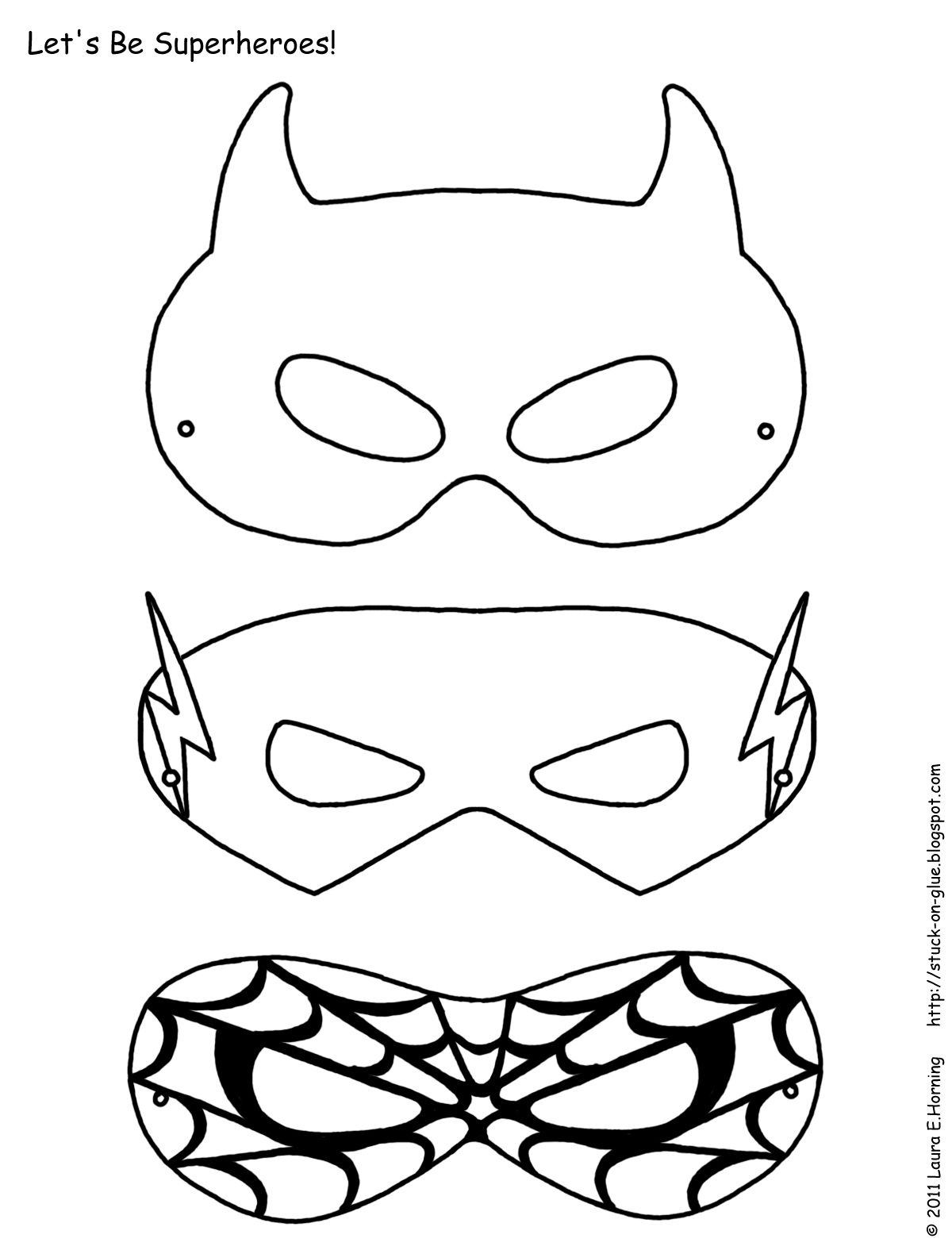 Super Hero Masks | Superhero Mask Printable Templates Coloring Pages - Free Printable Face Masks