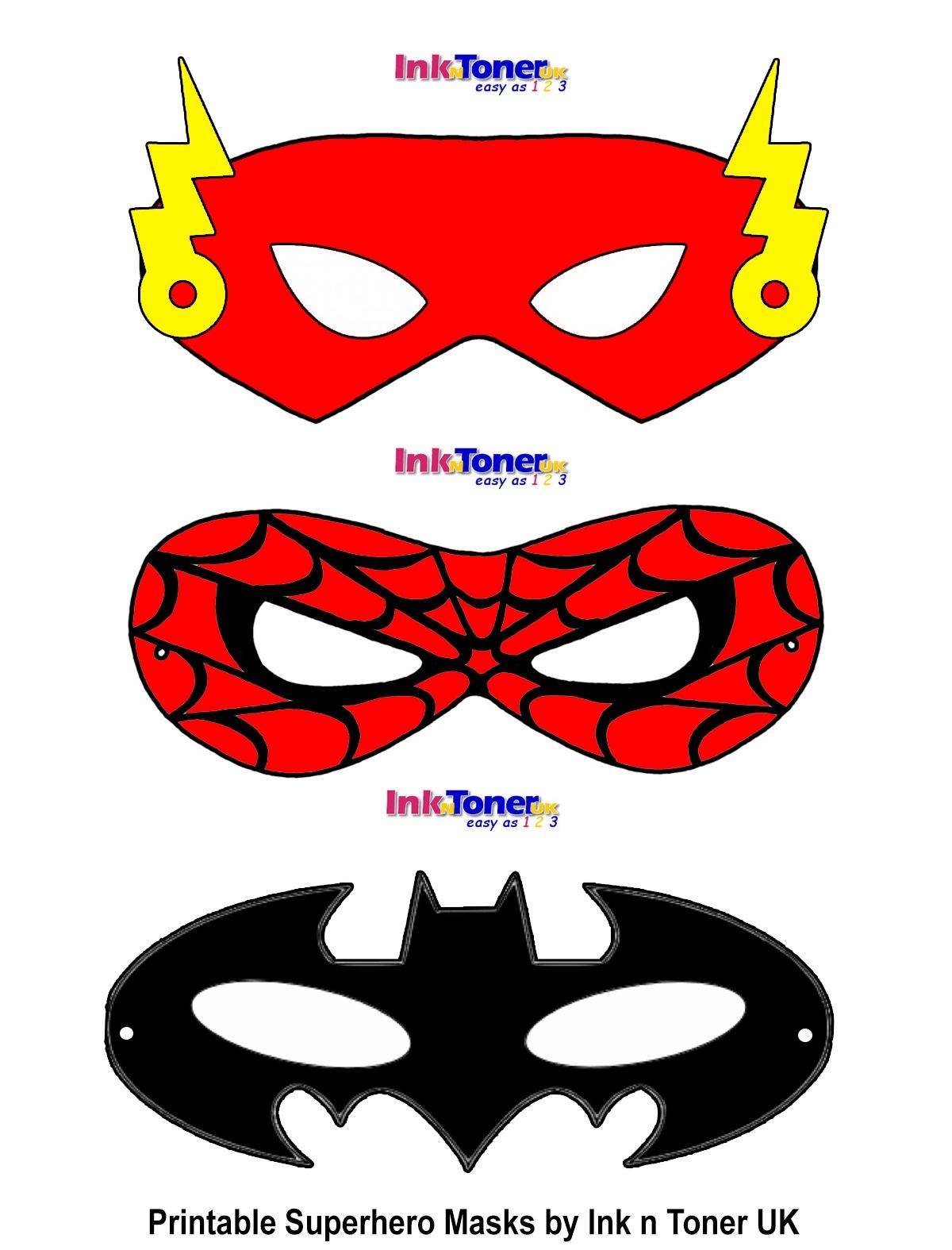Easy Superhero Mask Template Free Paper Masks Printable 