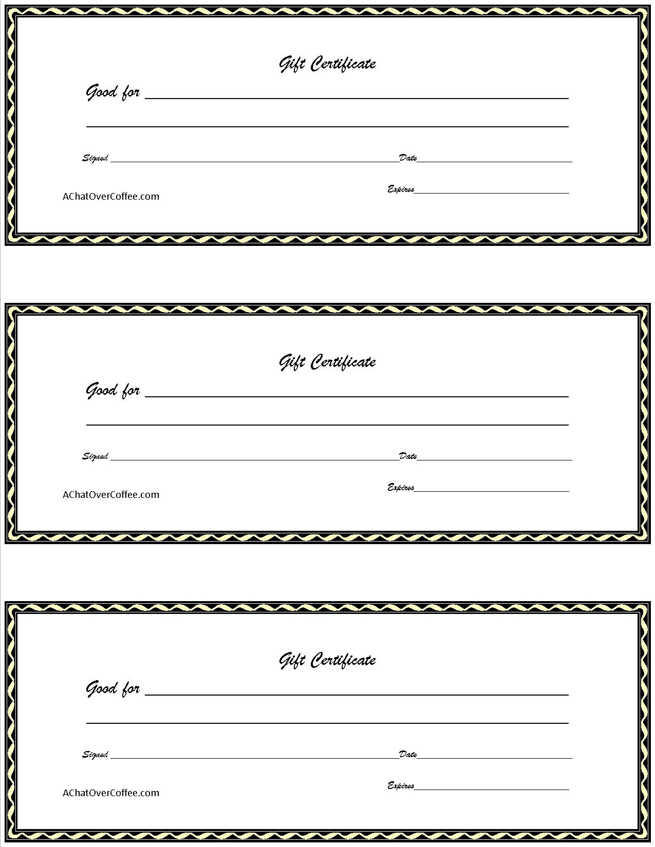 Surprising Free Printable Gift Certificates Template Ideas Christmas - Free Printable Gift Certificates