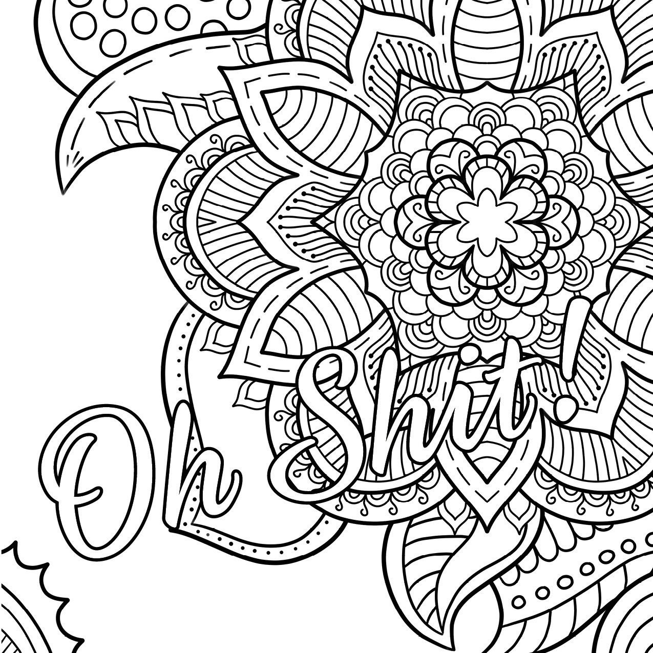 Swear Word Coloring Book #2 Free Printable Coloring Pages For Adults - Free Printable Coloring Book Pages For Adults