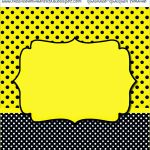 Sweet 16 Yellow With Black Polka Dots: Free Printable Candy Bar   Free Printable Sweet 16 Labels