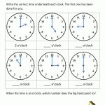 Telling Time Worksheets   O'clock And Half Past   Free Printable Telling Time Worksheets For 1St Grade