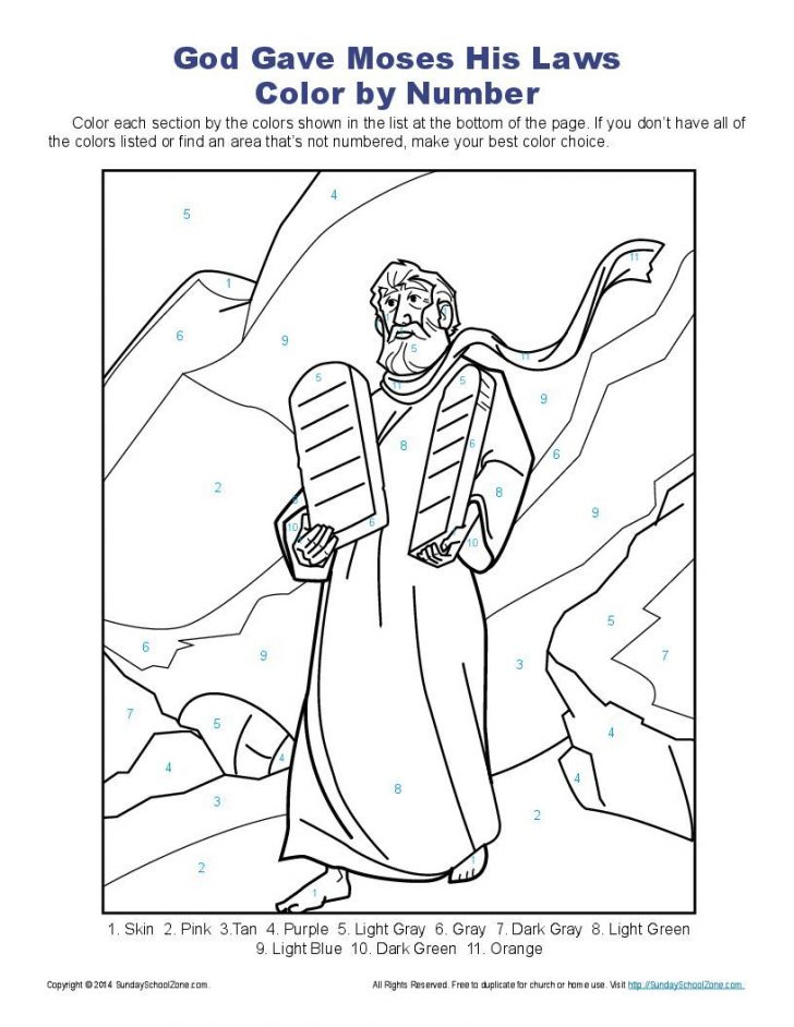 Free Printable Ten Commandments Coloring Pages