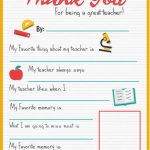 Thank You Teacher   A Free Printable | Stay At Home Mum | Back To   Free Printable Teacher Appreciation Cards
