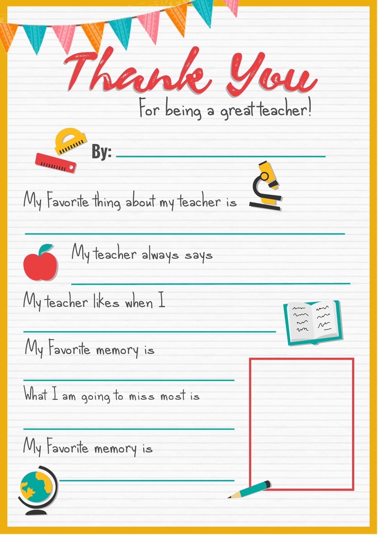 Thank You Teacher - A Free Printable | Stay At Home Mum | Back To - Free Printable Teacher Appreciation Cards