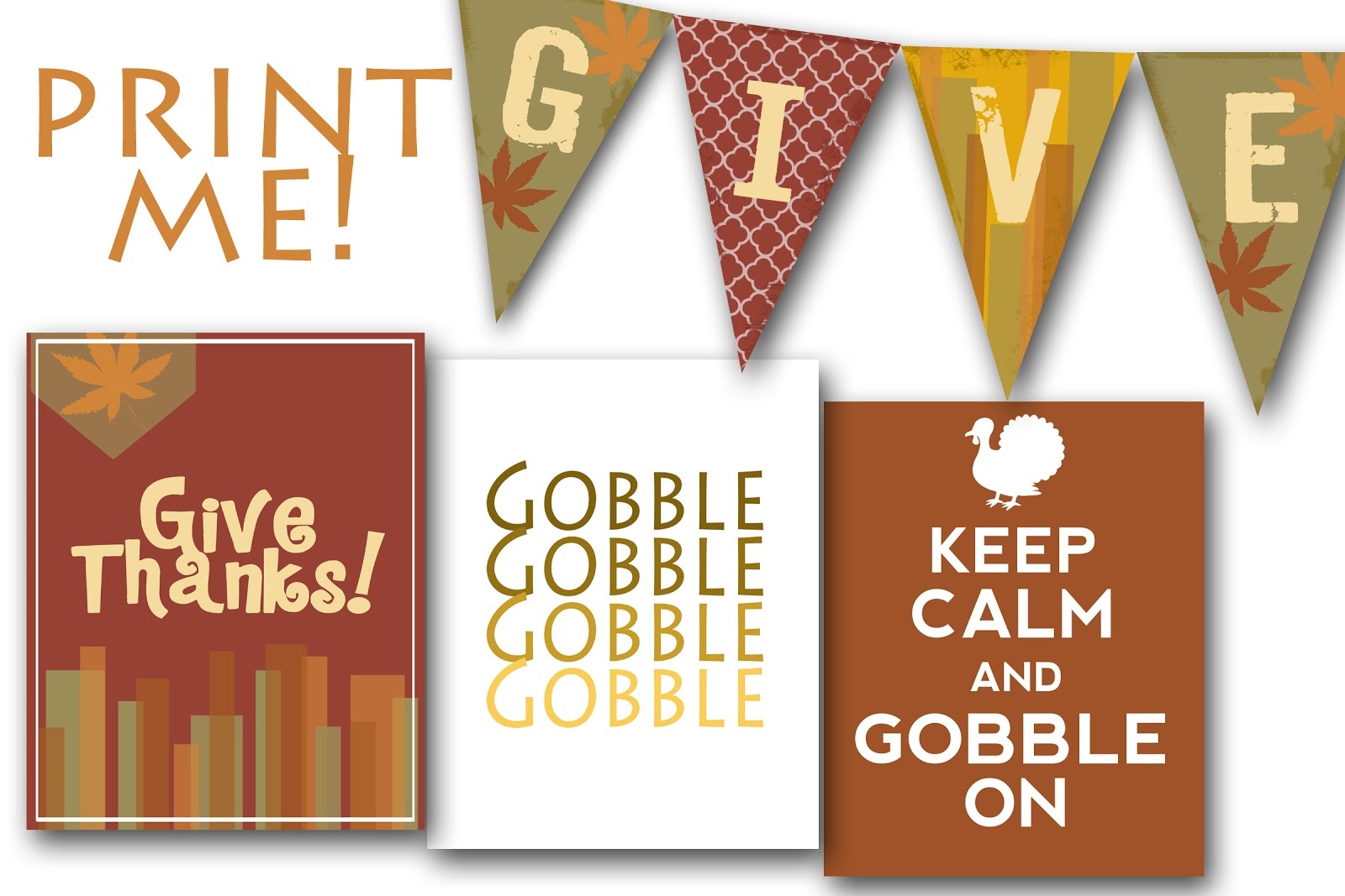 Thanksgiving {Free Printables} | Sassaby Blog - Free Printable Thanksgiving Images