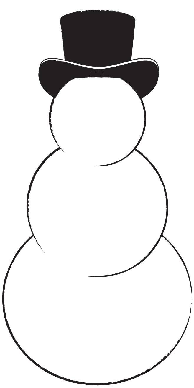 Snowman Templates Free Printable