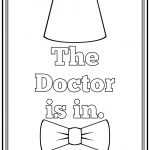 The Doctor Is In Printable Art And Coloring Page | Dodo's Birthday   Doctor Coloring Pages Free Printable