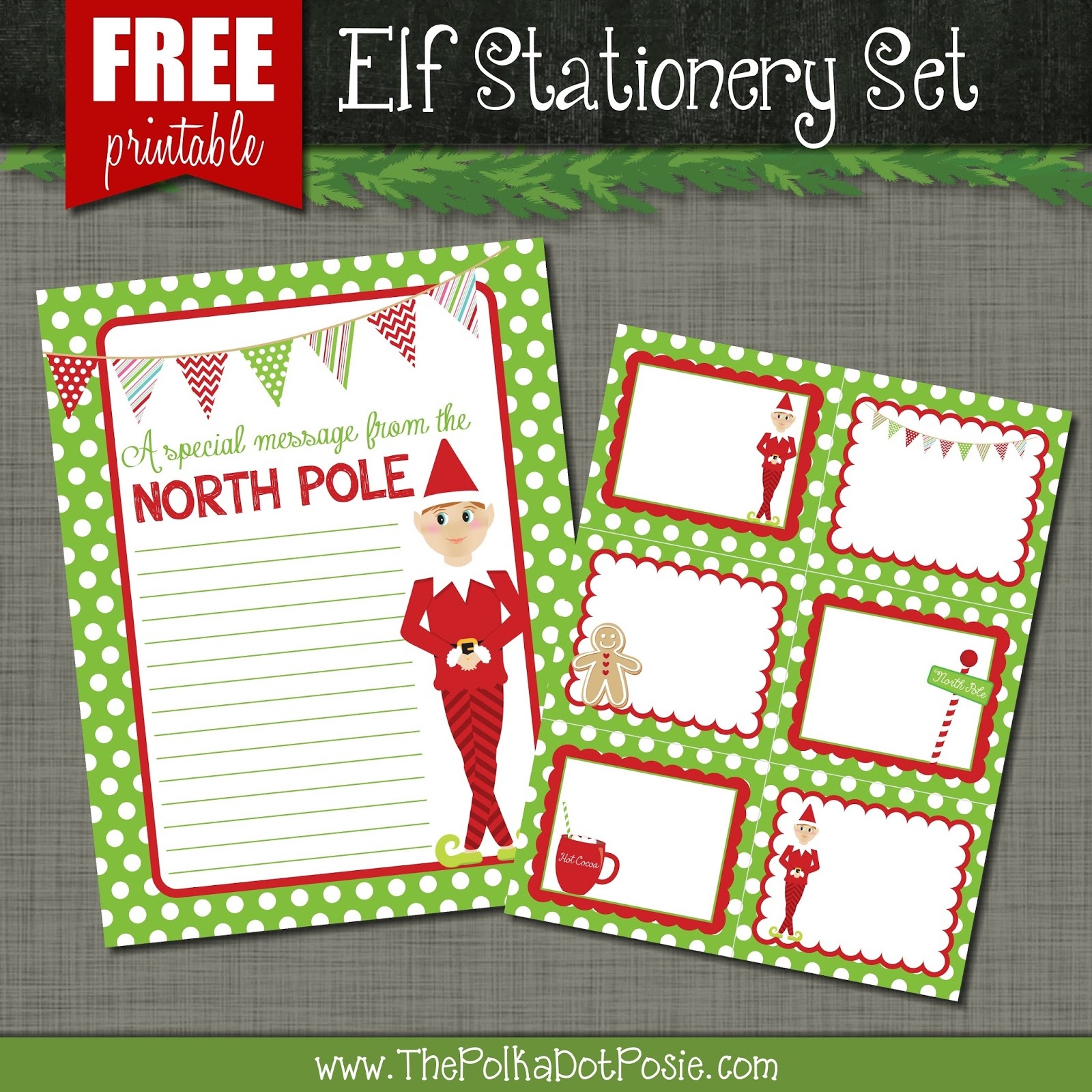 North Pole Stationary Printable Free Free Printable