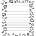 These Free Christmas Printables Are Perfect For Kids' Writing Tasks   Free Printable Writing Paper With Borders