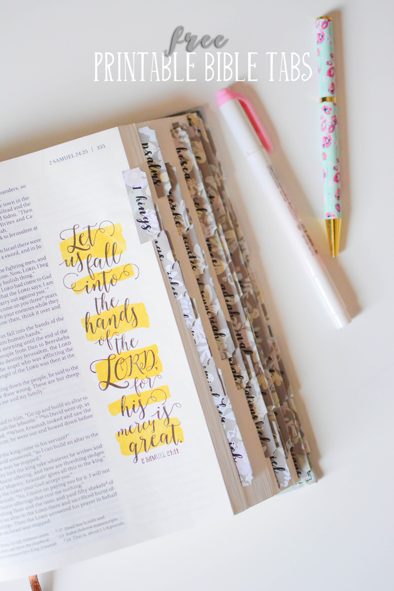 These Free Printable Bible Tabs Come In Two Fonts. Print Them On - Free Printable Bible Tabs
