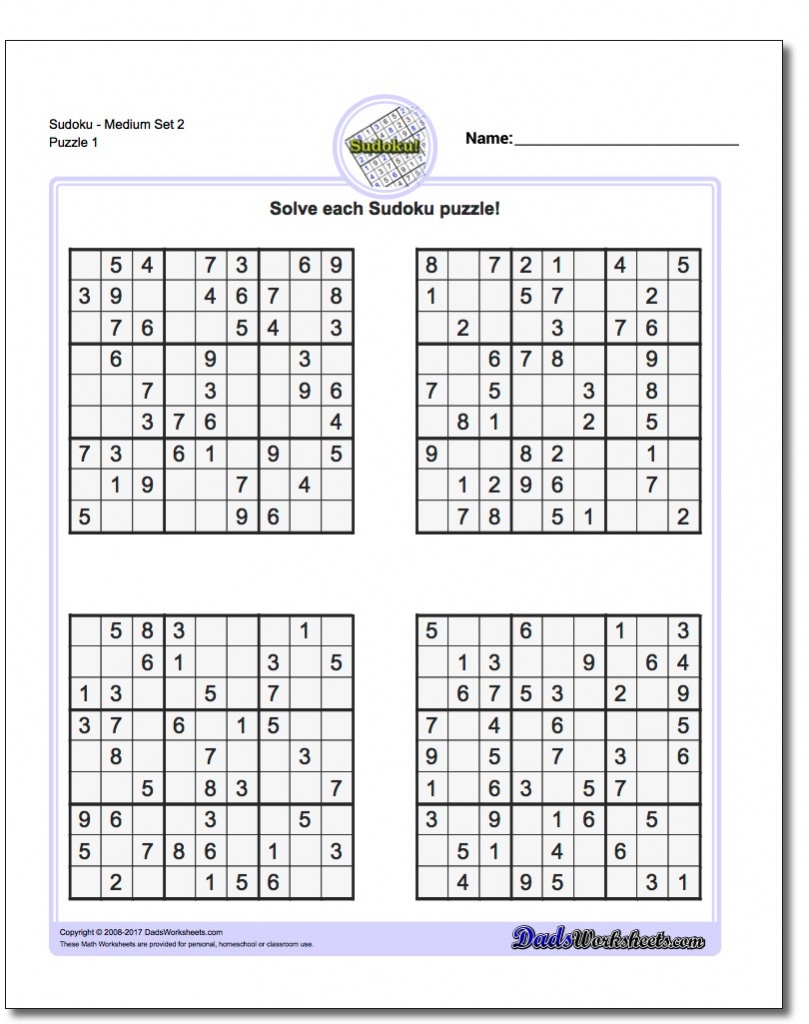 These Printable Sudoku Puzzles Range From Easy To Hard, Including - Free Printable Sudoku Pdf