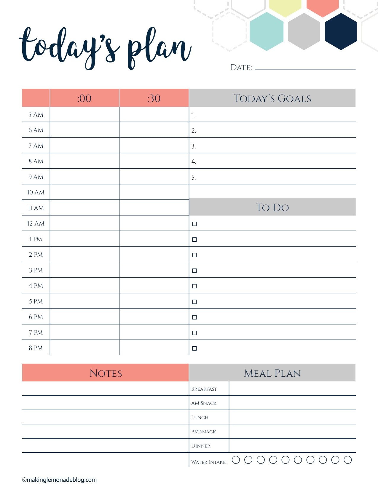 This Free Printable Daily Planner Changes Everything. Finally A Way - Free Printable Daily Schedule Chart