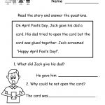 This Is A Reading Comprehension Worksheet Intended To Help Readers   Free Printable Reading Activities For Kindergarten