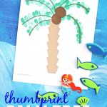 Thumbprint Palm Tree W/free Printable Template   Glued To My Crafts   Free Printable Palm Tree Template